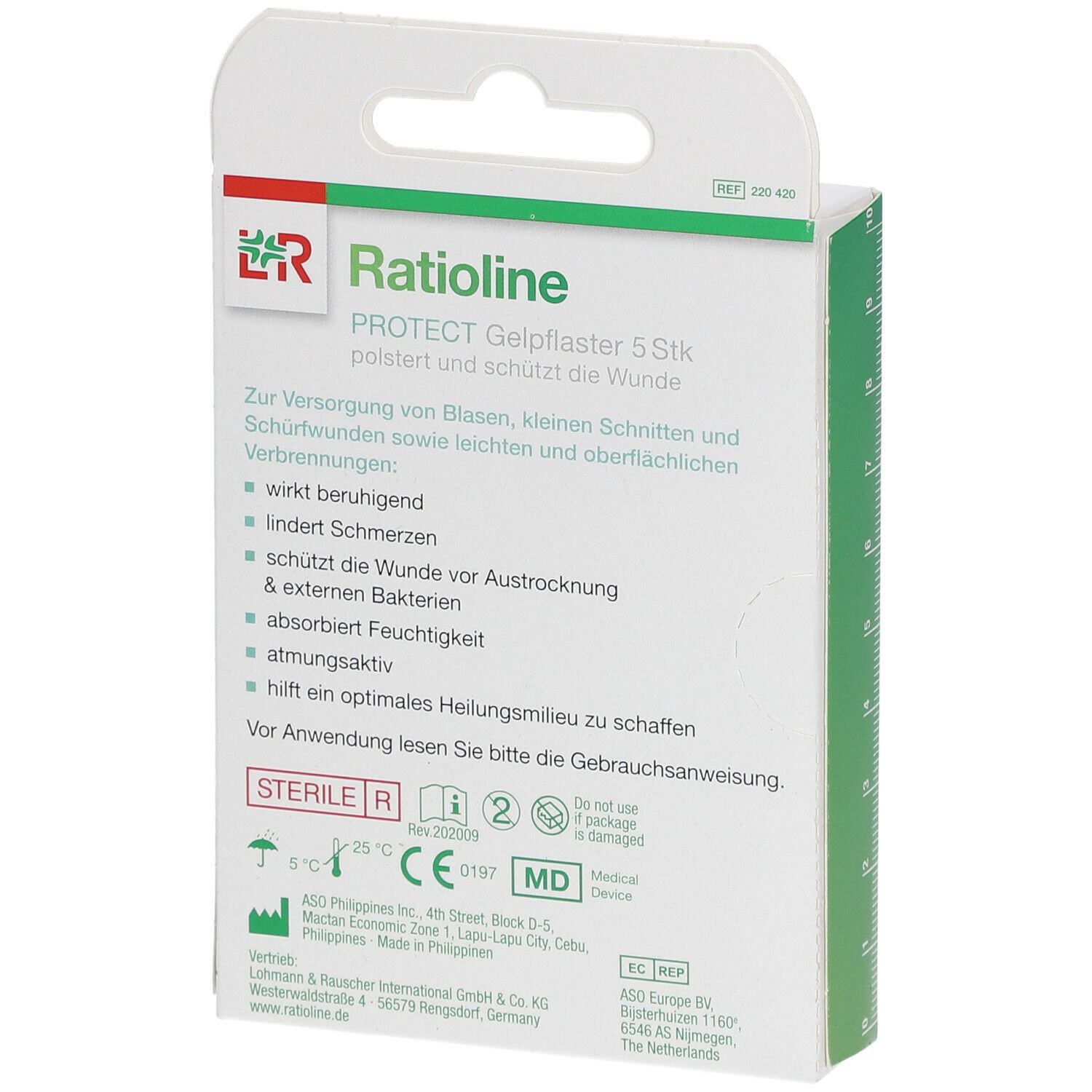 Ratioline® PROTECT Blasenpflaster 7 x 4,2 cm