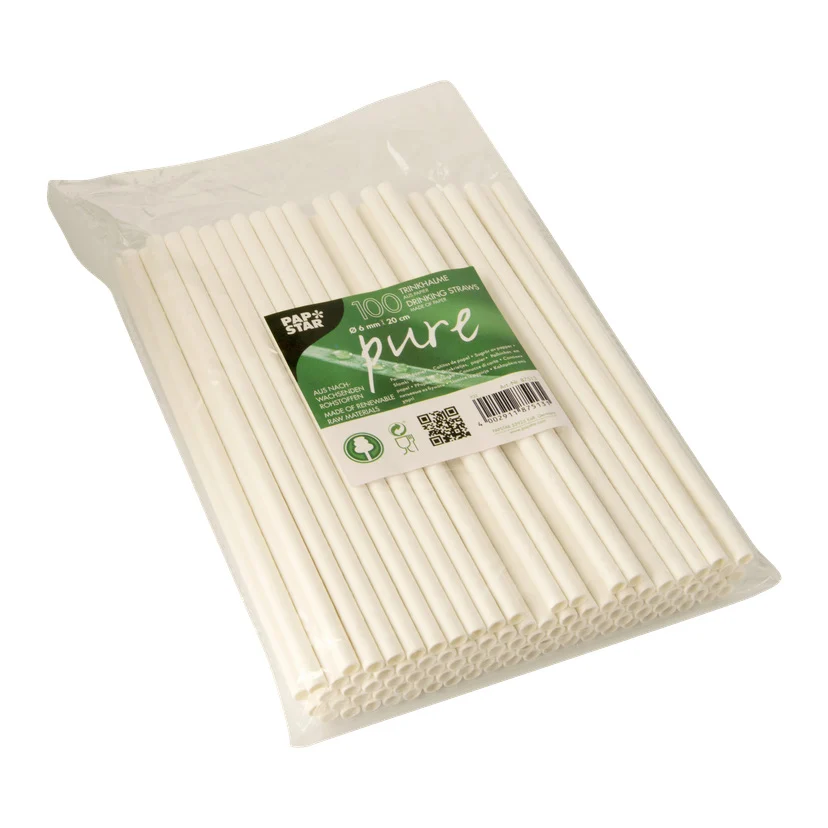 Pappsugerør 100-pk