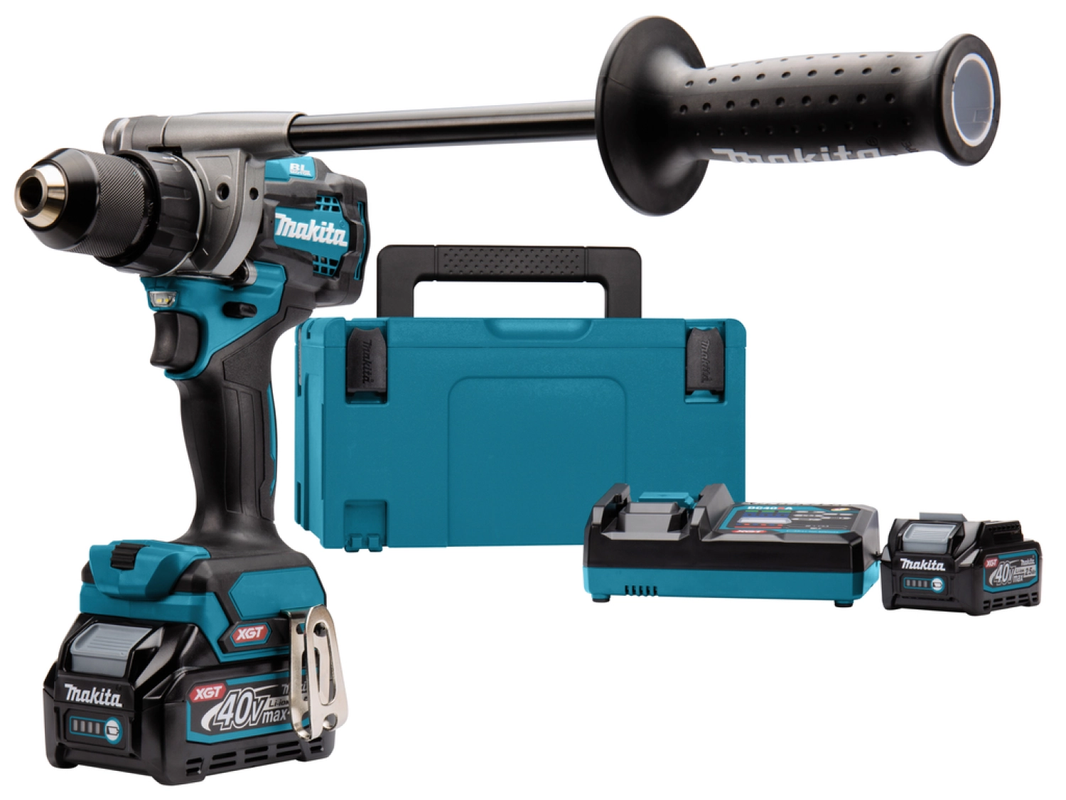Makita DF001GD201 XGT 40V Max Li-Ion accu schroef-/boormachine set (2x 2,5Ah) in Mbox - 115Nm - koolborstelloos