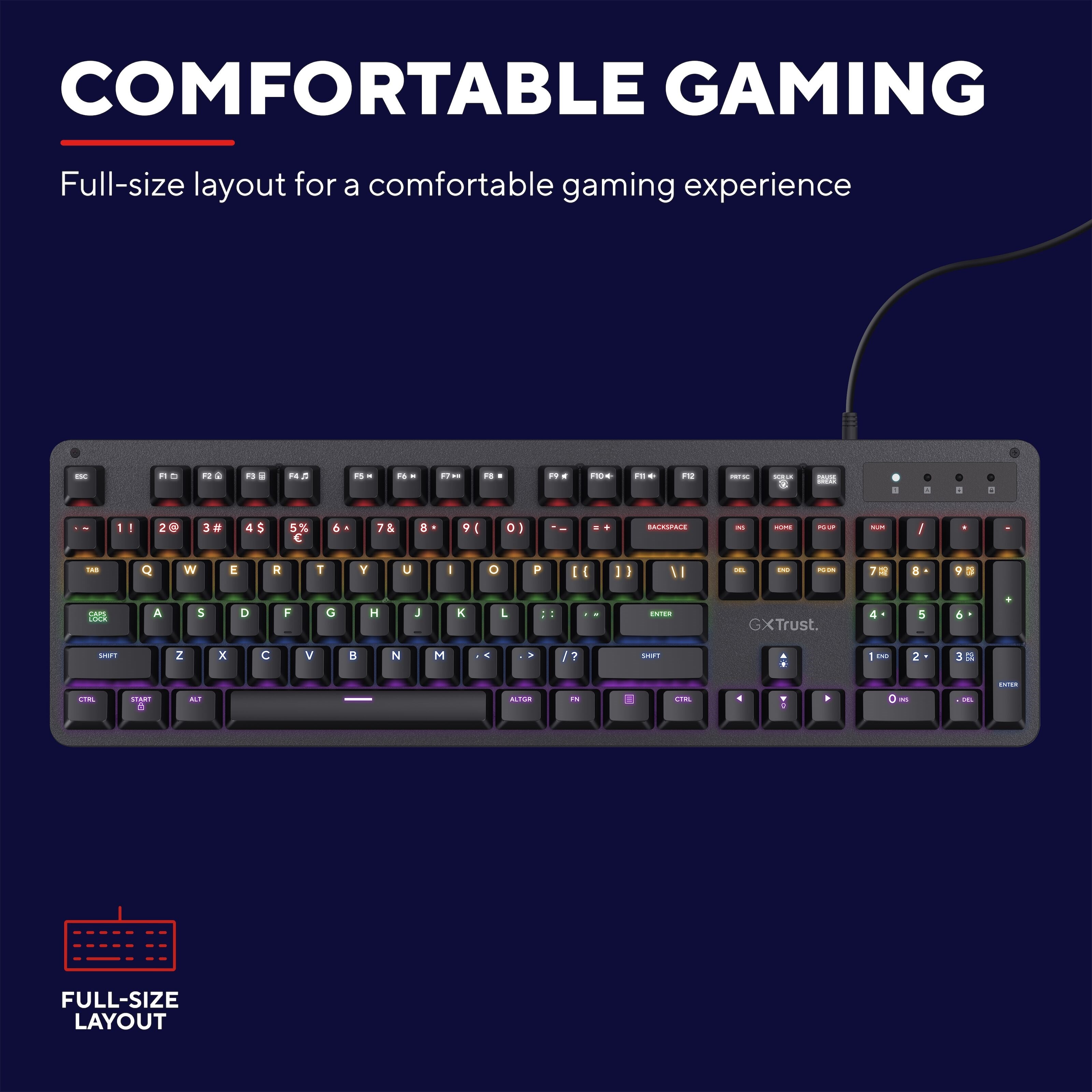 Trust GXT 863 Mekanisk tastatur