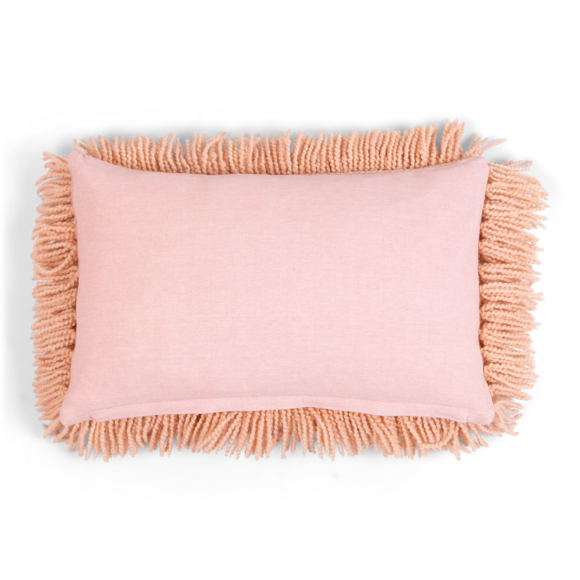 Sierkussen Shaggy peach 35x55 cm