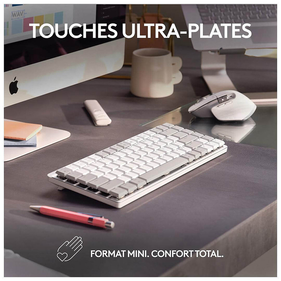 Logitech MX Mechanical Mini for Mac - Gris Pâle