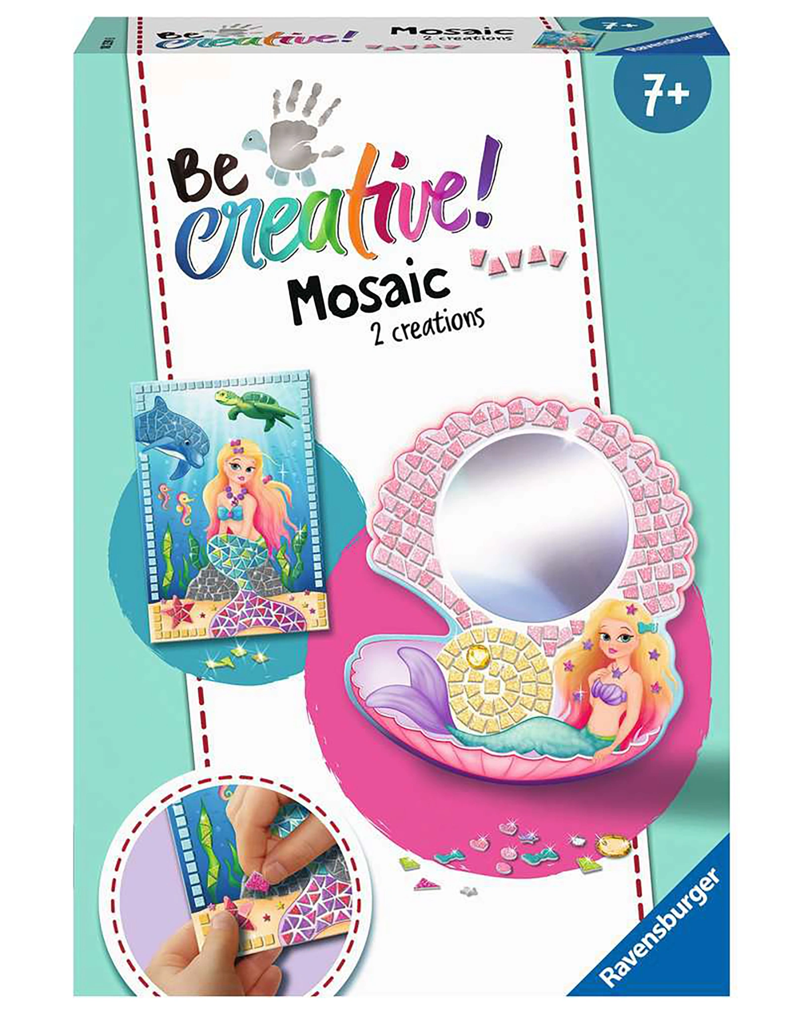 Bastel-Set BE CREATIVE!  MOSAIC MERMAID in bunt