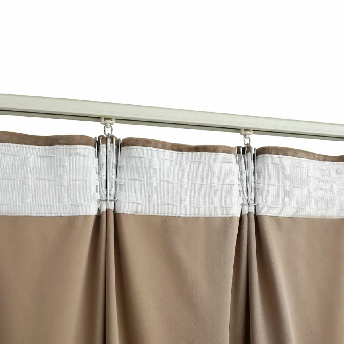 vidaXL - Rideaux occultants 2 pcs Velours Beige 140x175 cm