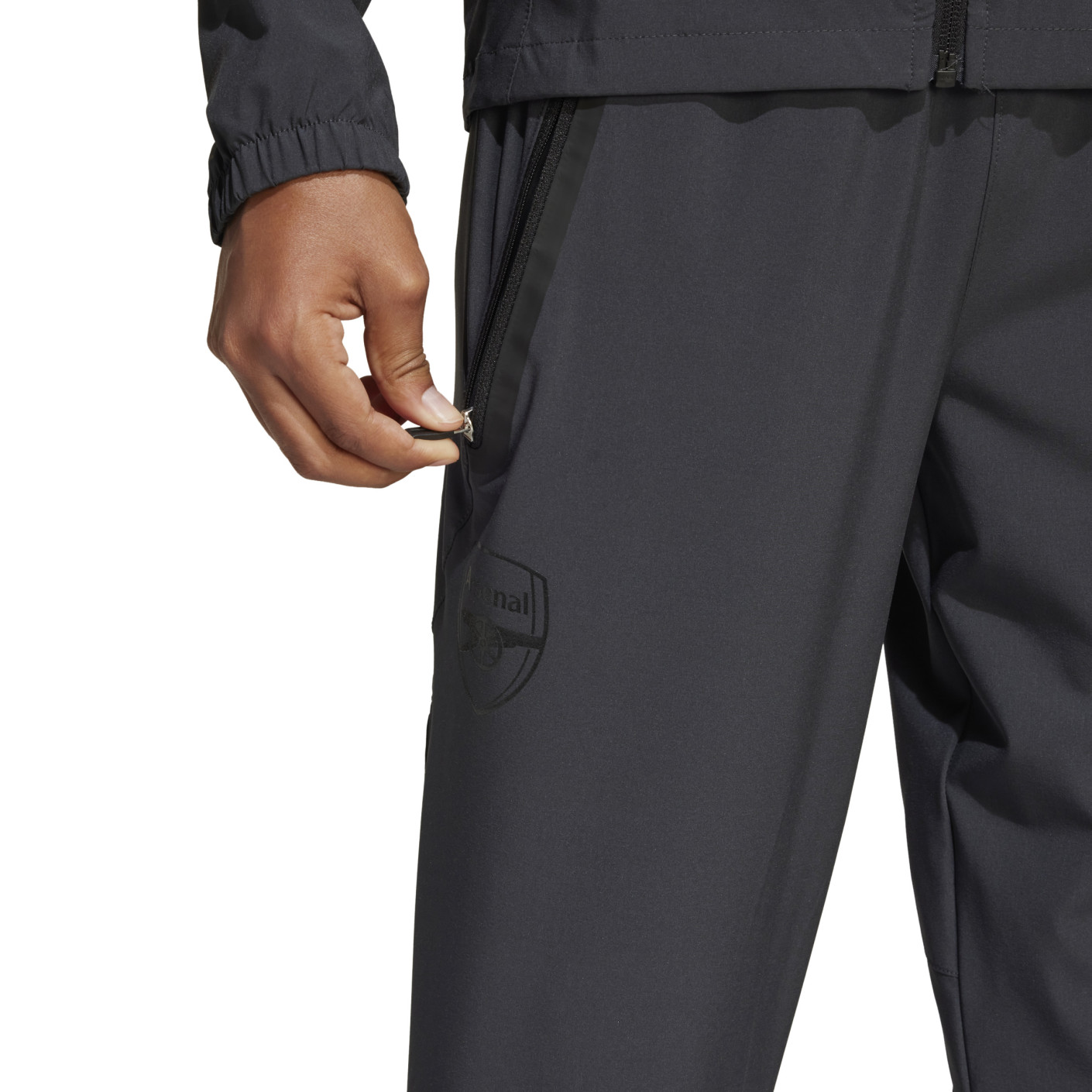 Adidas Arsenal Vis Tech Trainingsbroek 2024-2025 Kids Donkergrijs
