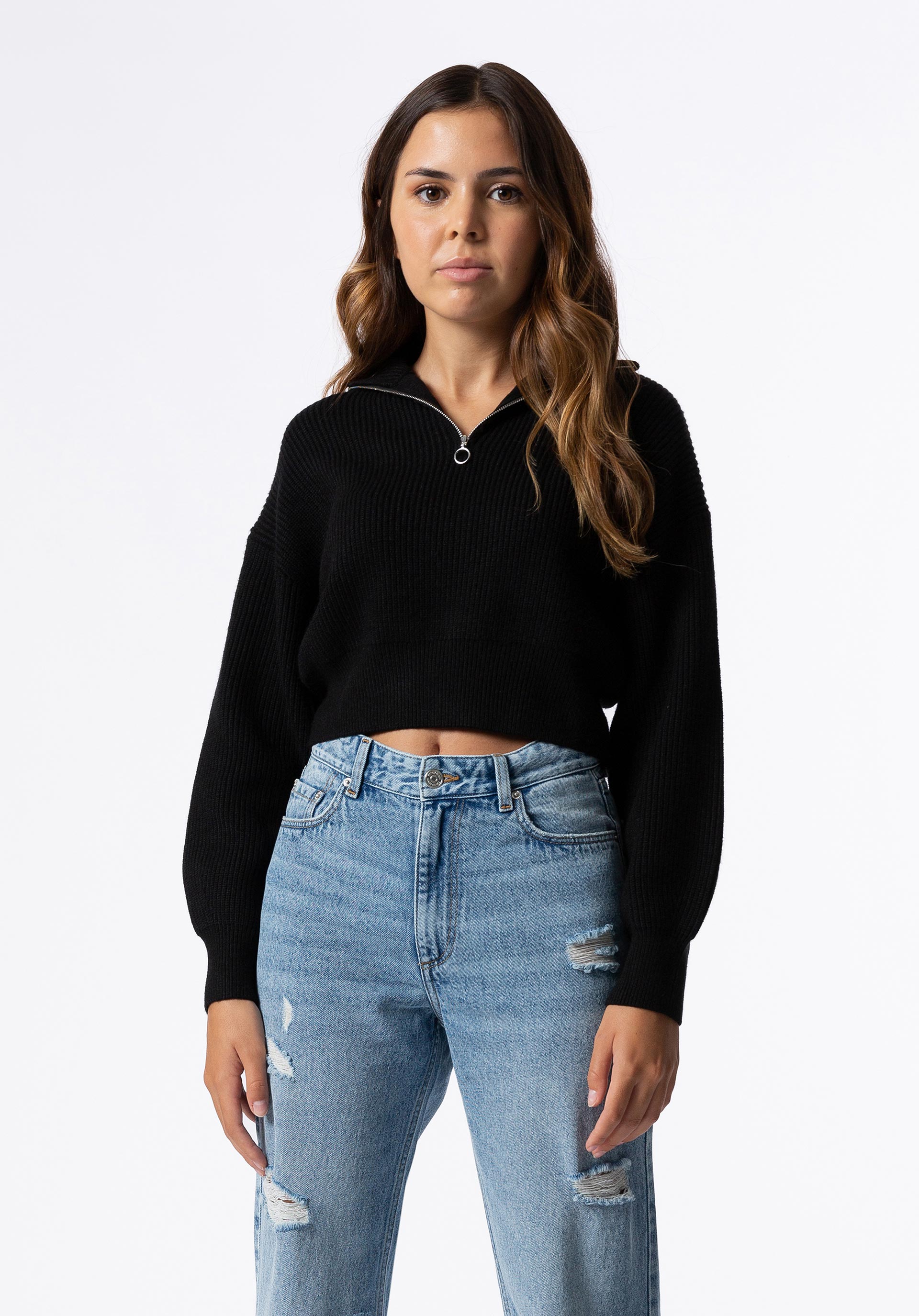 Camisola de Malha com Fecho
