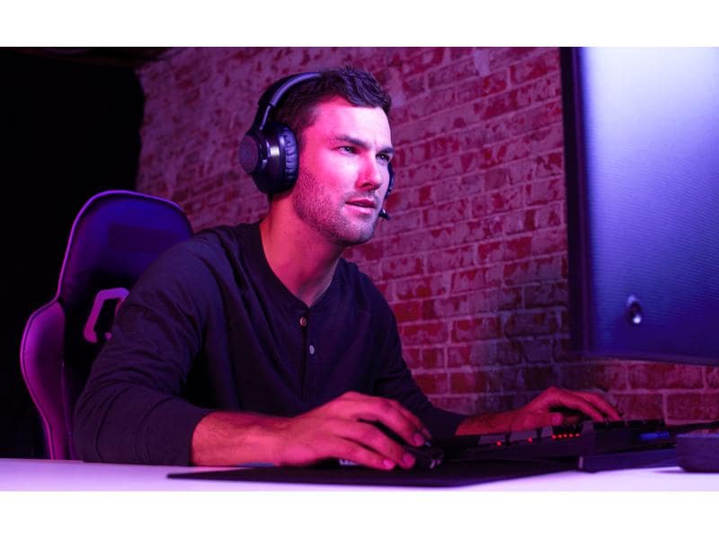 JBL Headset Quantum 350 Schwarz Kabelloses PC-Gaming-Headset mit abnehmbarem Boom-Mikrofon