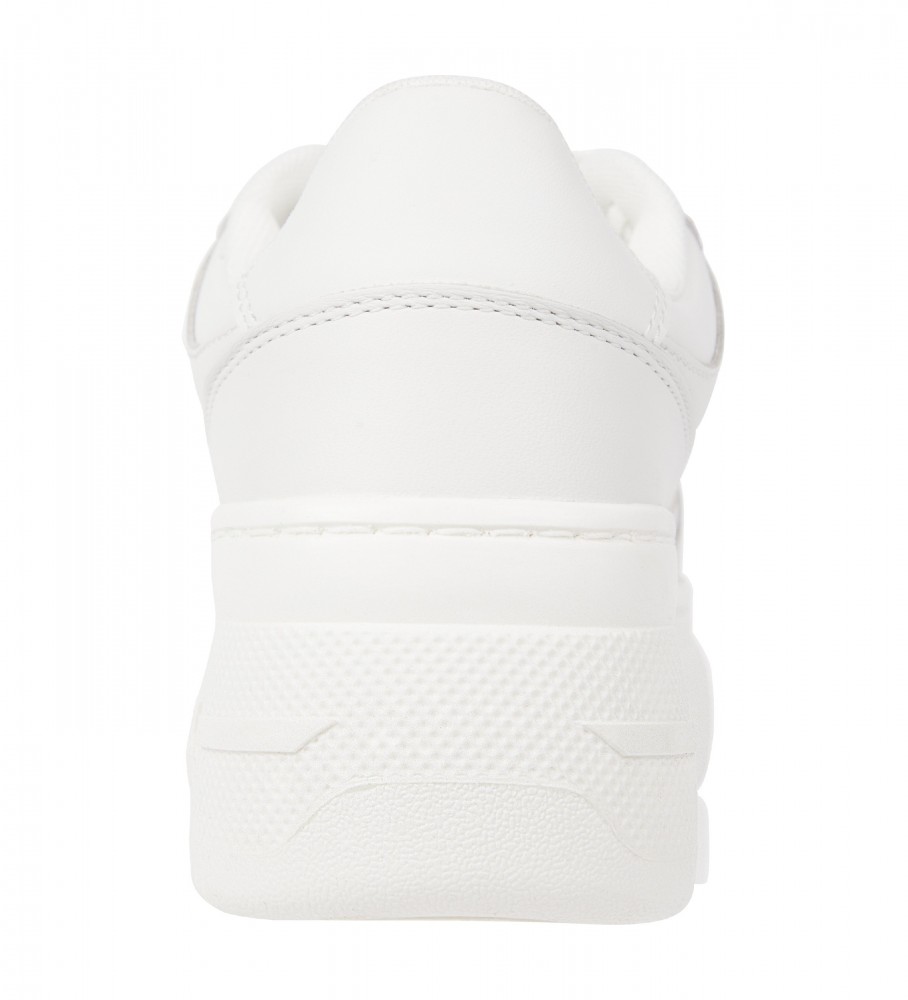 Tênis de basquete retrô de couro Tommy Jeans, branco