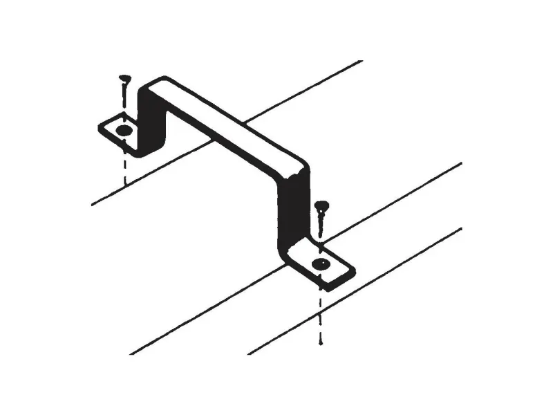 Wallair S20118 Fladkanals-ventilationssystem 100 Rørholder