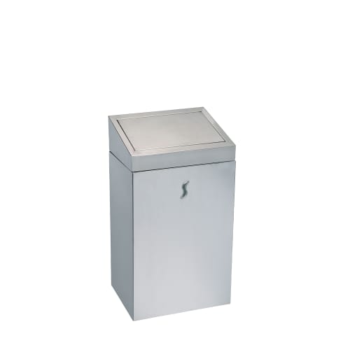 Poubelle métal 25L inox brossé Medial