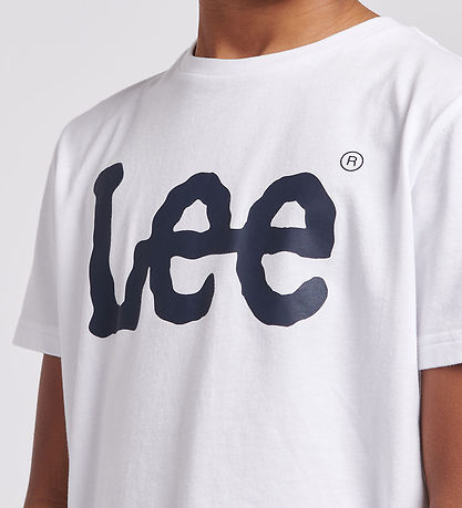 Lee T-Shirt - Wackelige Grafik - Bright White