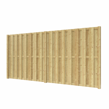 Schutting startpakket Jumbo grenen hout groen geïmpregneerd 3,8 m