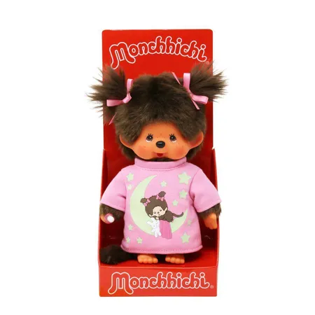 Sekiguchi Monchhichi Mädchen 20cm Glow in the dark