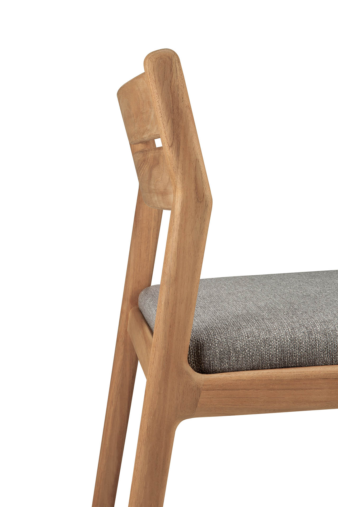 Teak Jack stoel zonder armleuning - outdoor - met mocha kussen