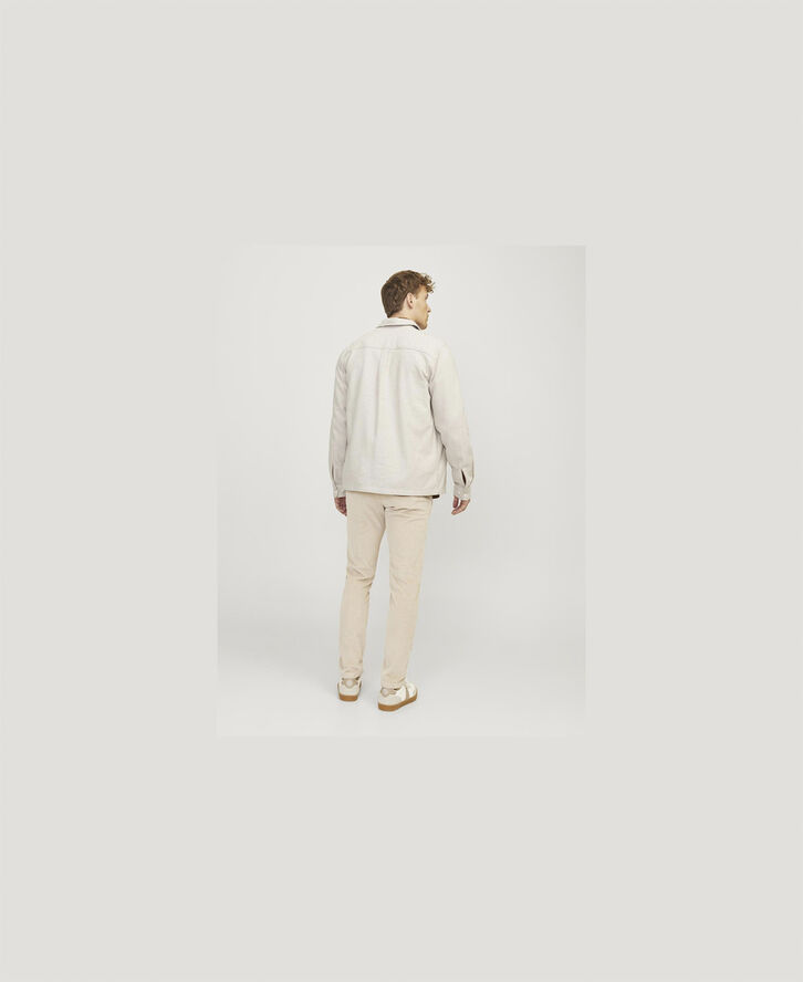 Jack & Jones JPRRAYMOND MELANGE SOLID LS OVERSHI Summer sand/comfort fit
