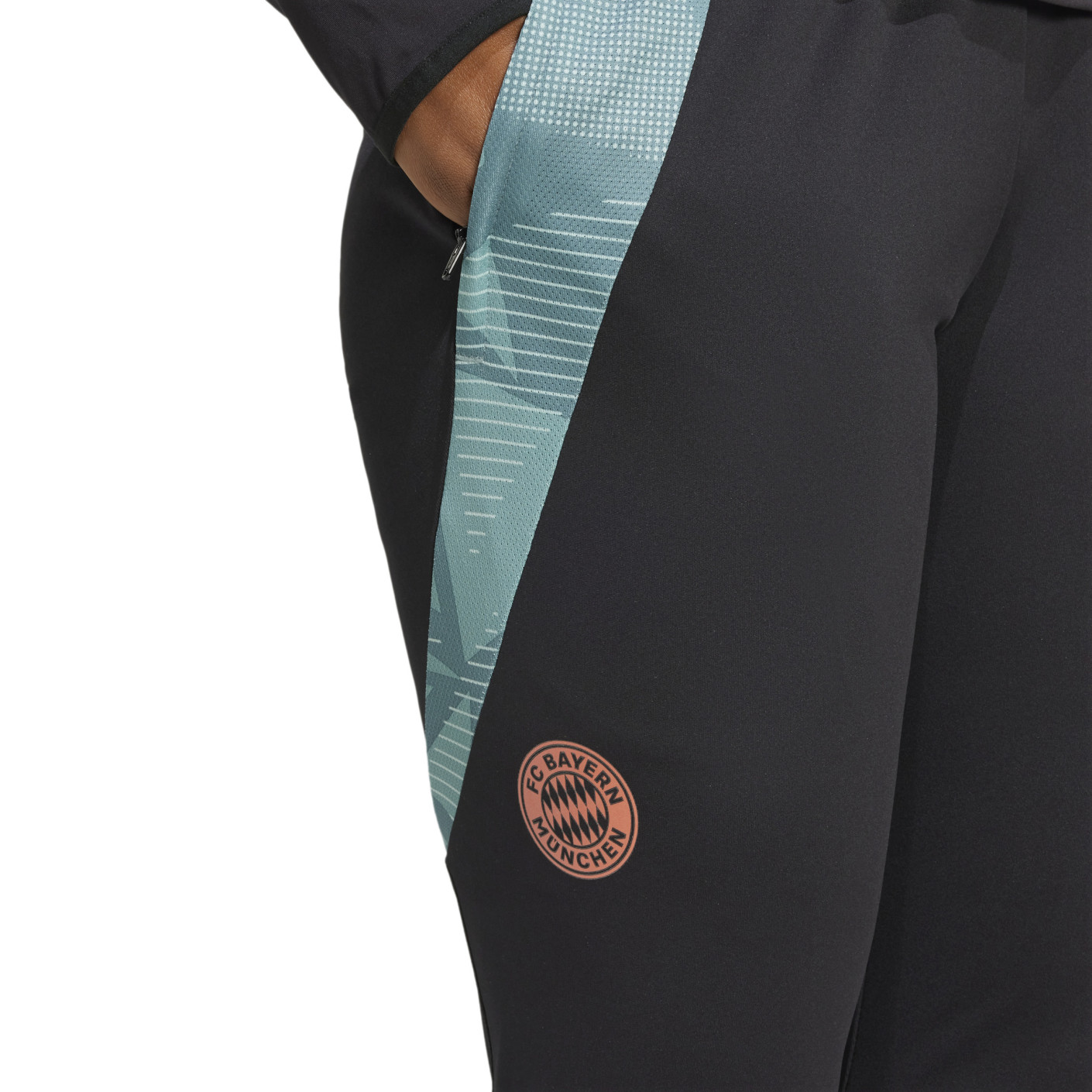Adidas Bayern München Trainingsbroek 2024-2025 Dames Zwart Groen Brons