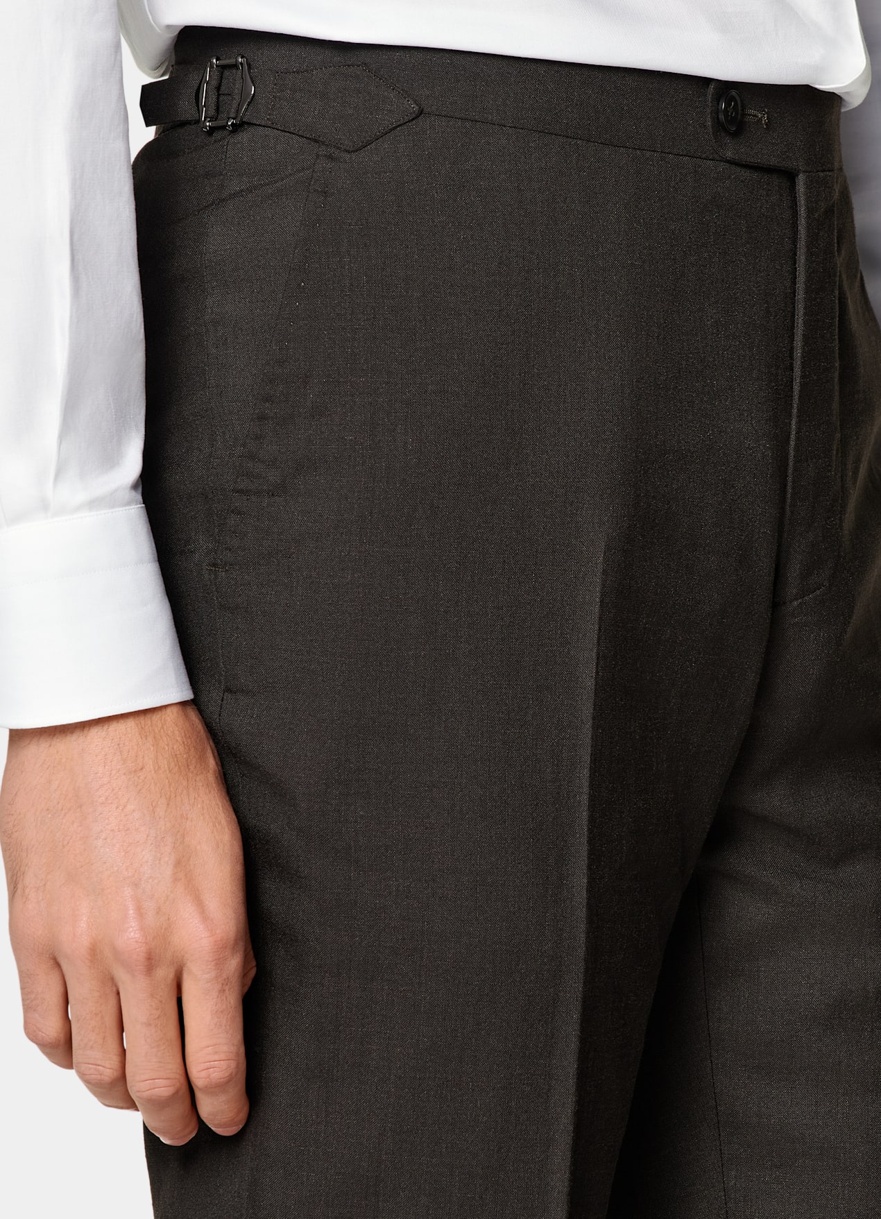 Costume trois pièces Havana coupe Tailored marron foncé