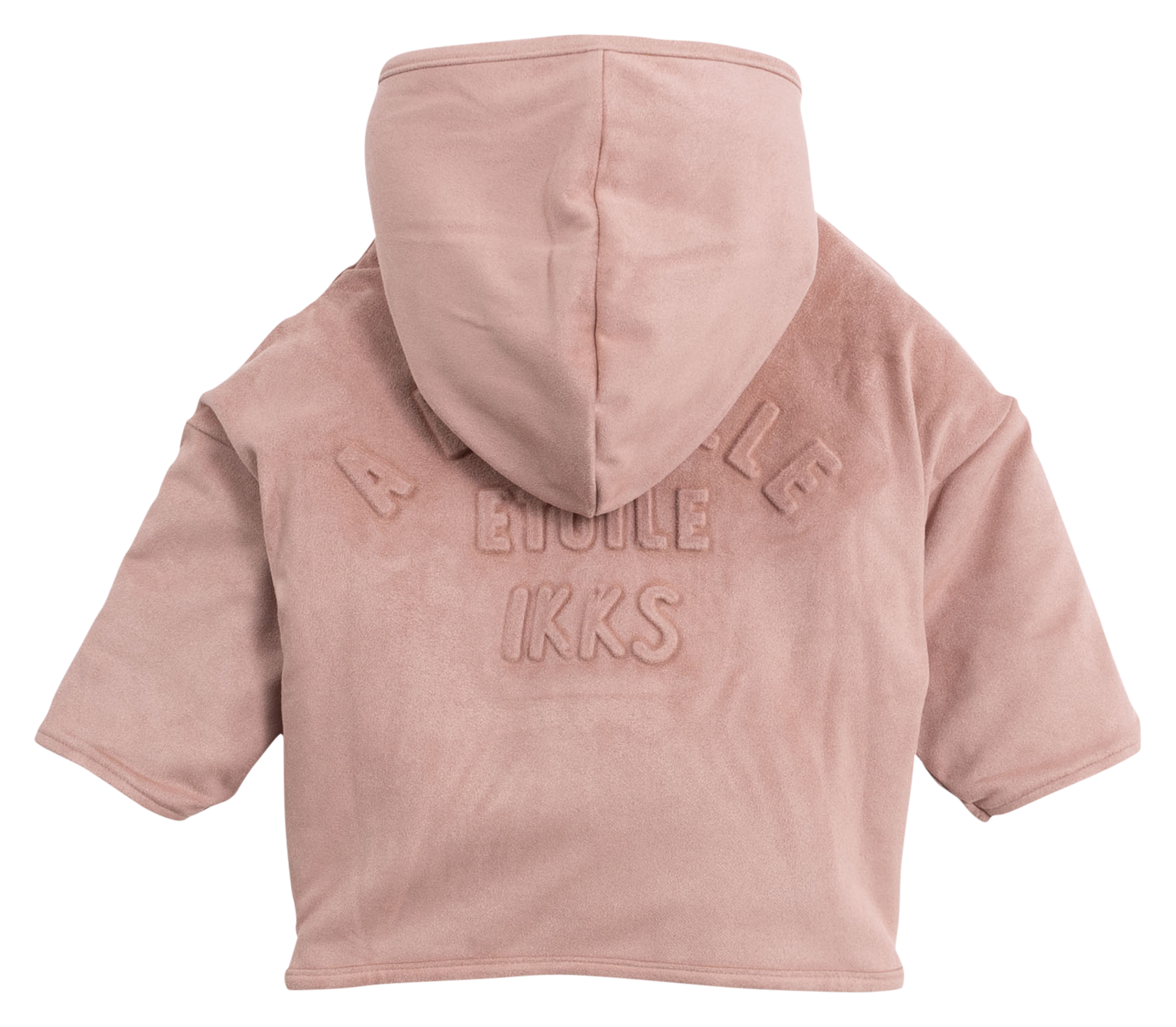 Manteau col rond | Rose