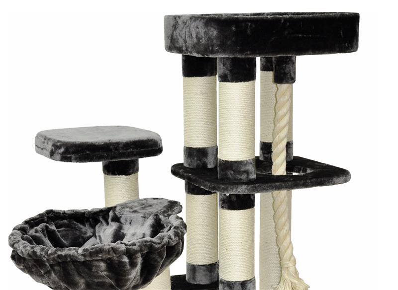 Dazikemo Kratzbaum Memphis grau 157 x 85 x 50 cm