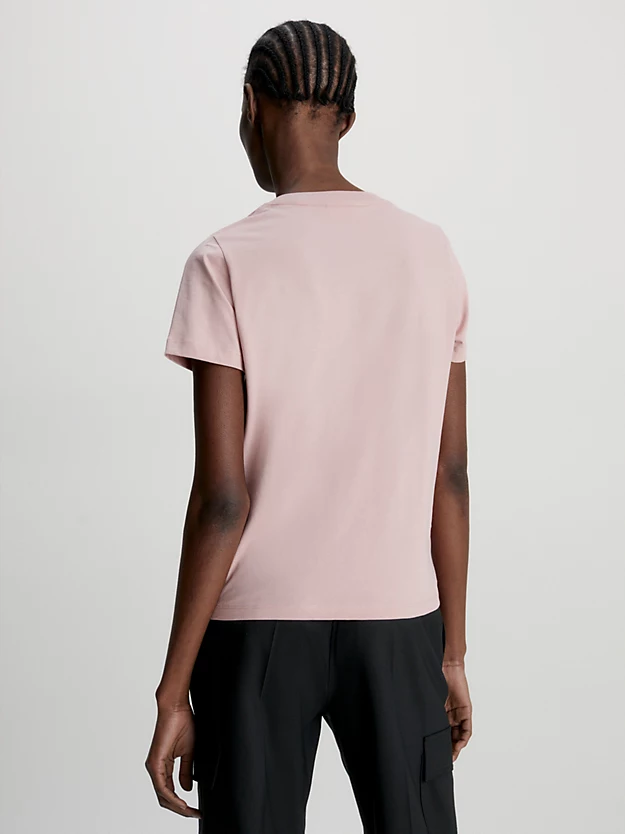 Camiseta de algodão orgânico com logotipo