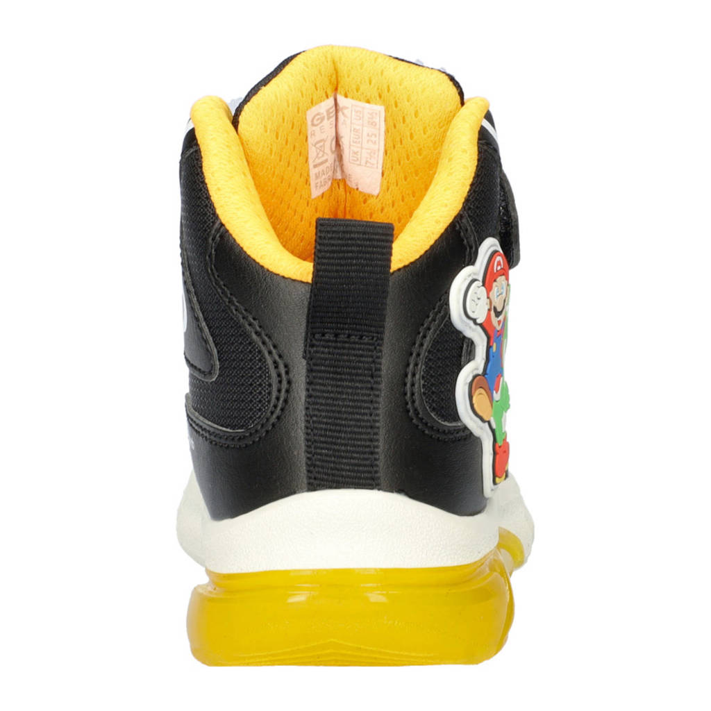 Geox Ciberdronsneakers met lichtjes zwart
