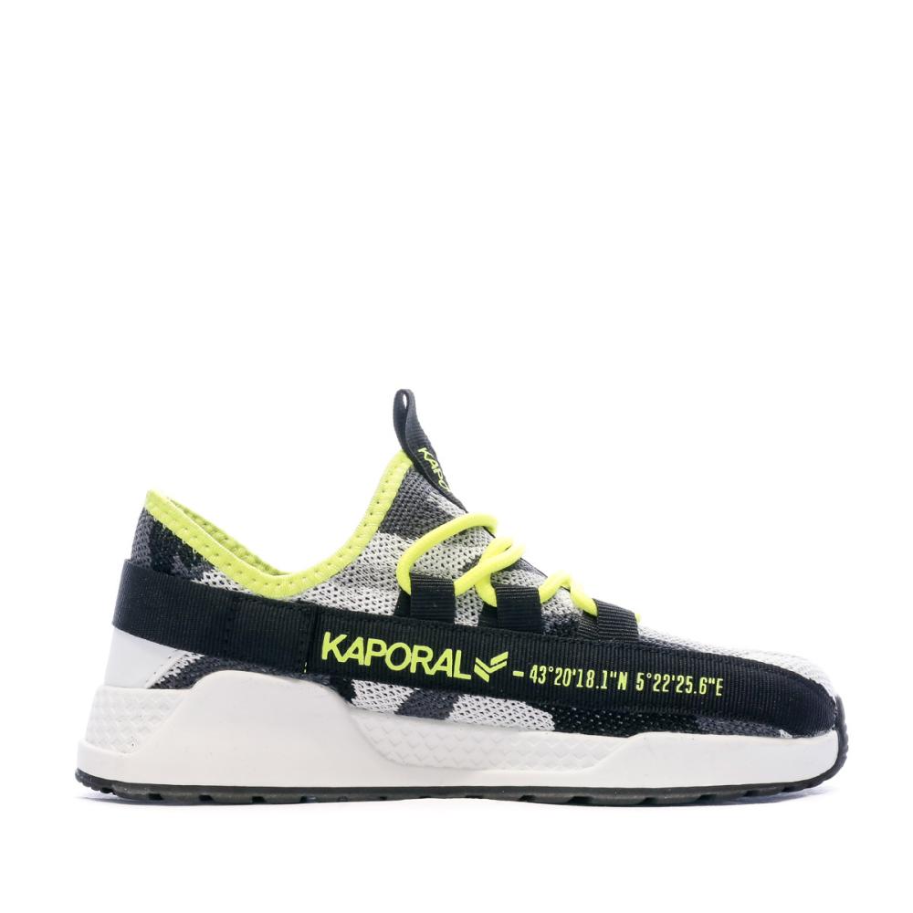 Kaporal Baskets Noir/Grise/Jaune Garçon Kaporal Dofini