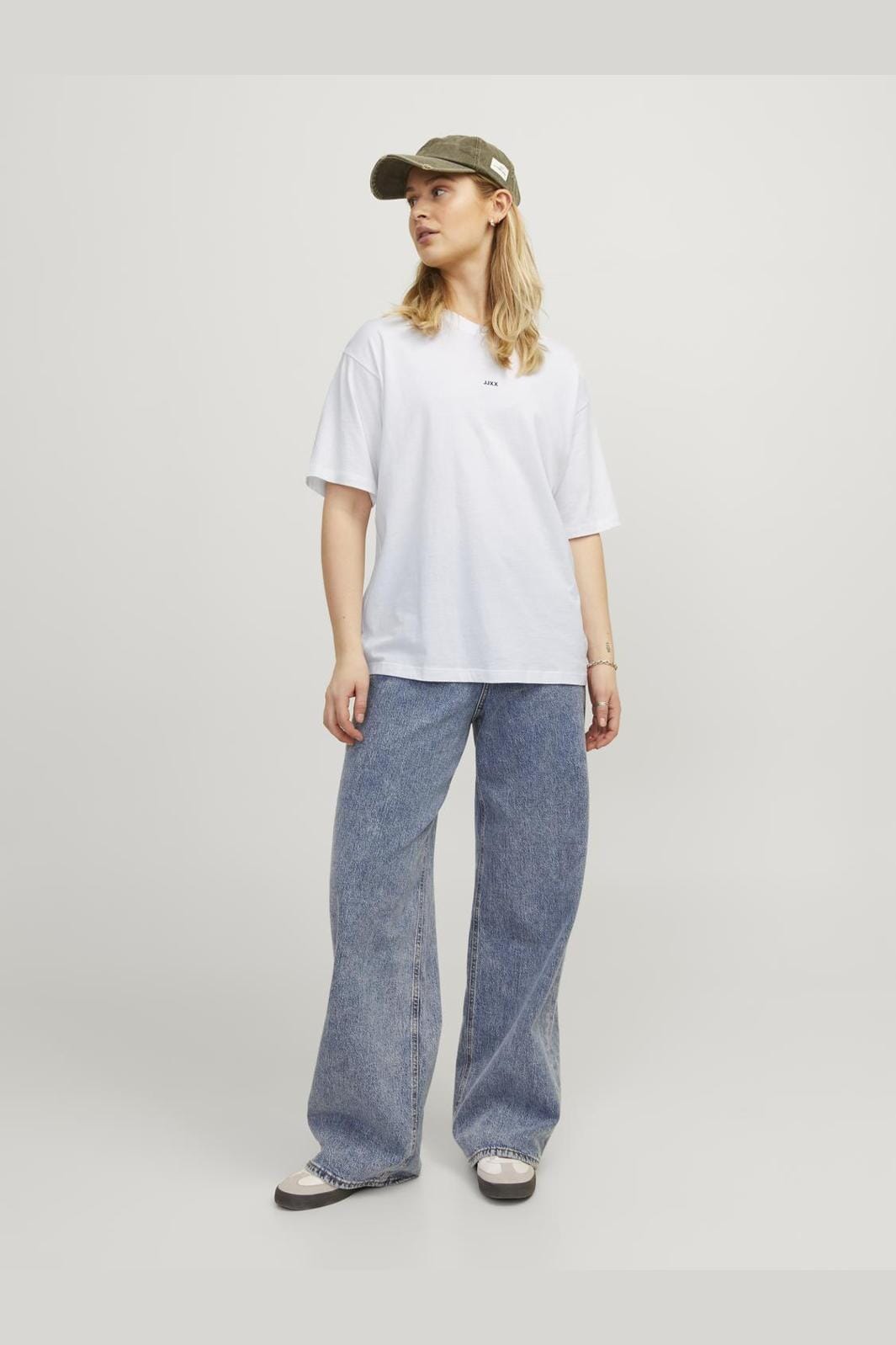 Jjxx Jxandrea Loose Ss Logo Tee 3861156 bright white black logo