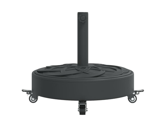 VIDAXL - Accessoire parasol Base de parasol avec roues pour mâts ø38 / 48 mm 27 kg rond