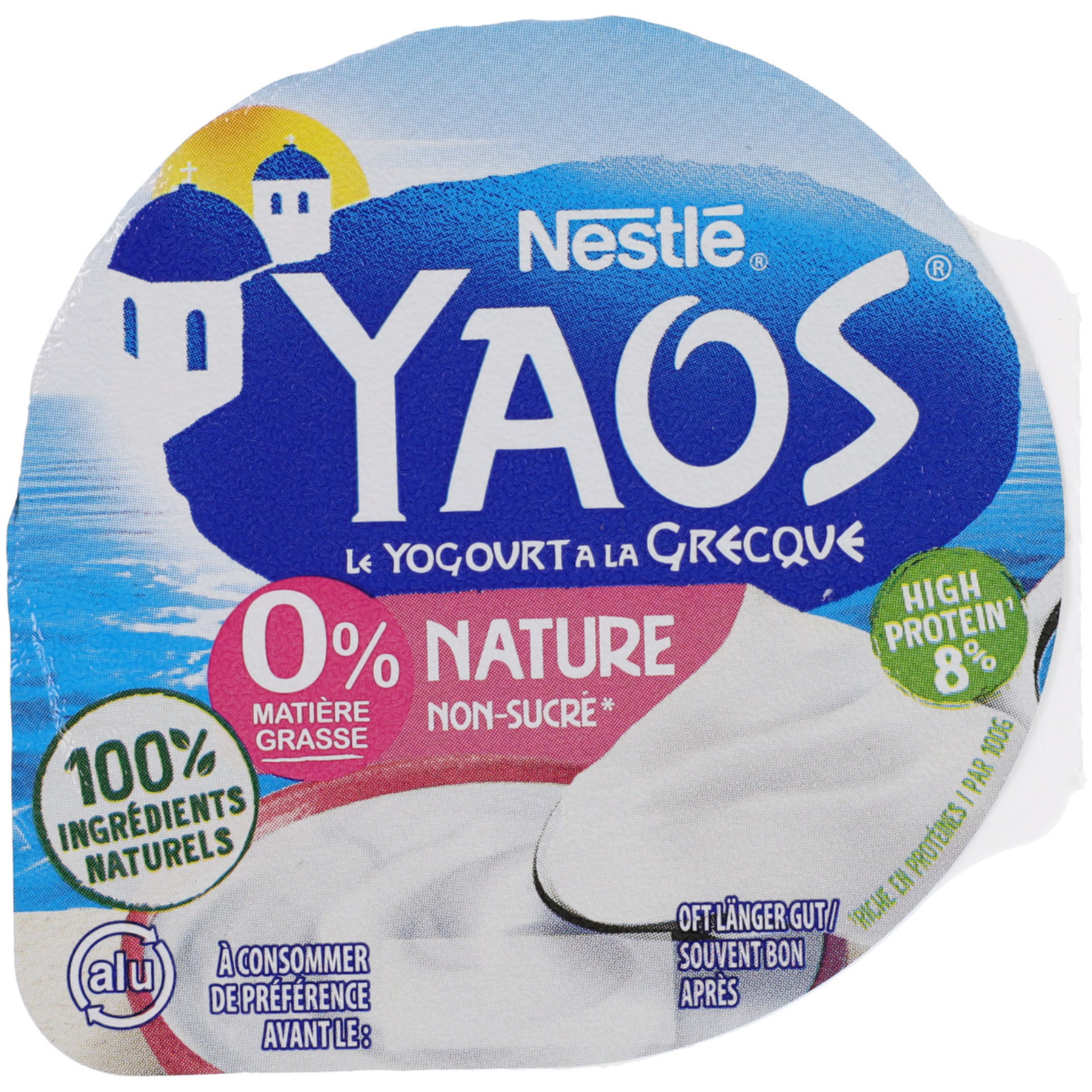 Yaos Joghurt 0% Fett Nature nach Griechischer Art 2x150g