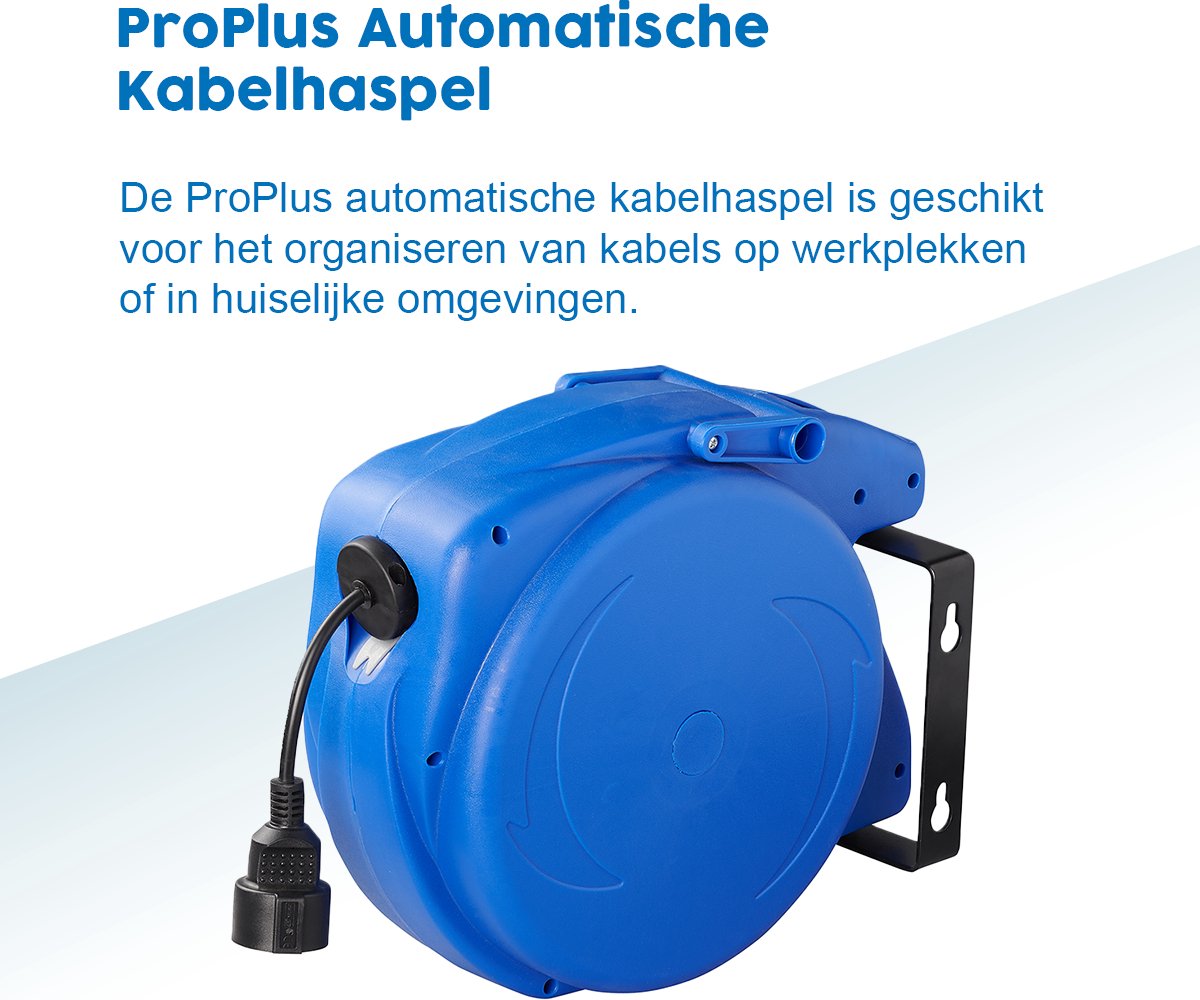 ProPlus 220 volt automatische kabelhaspel - 15 meter