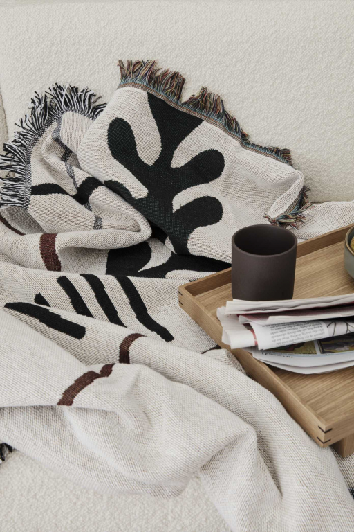 Ferm Living Mirage plaid 170x120 Off White