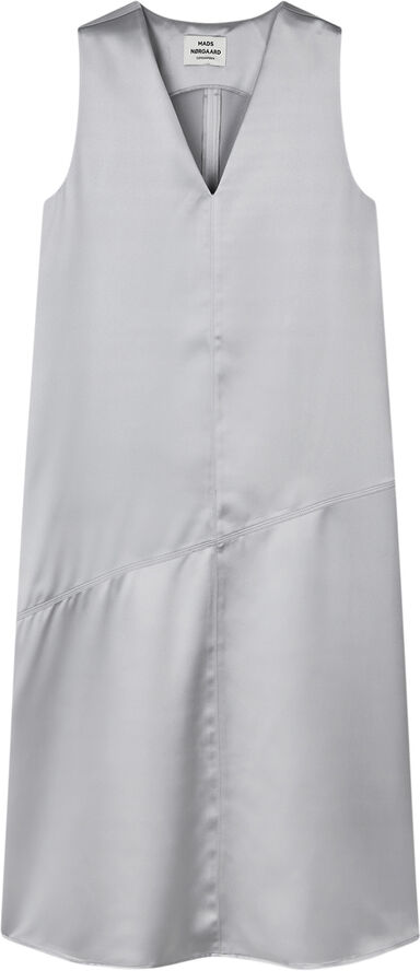Mads Nørgaard - Copenhagen Heavy Satin Runa Dress Sølv