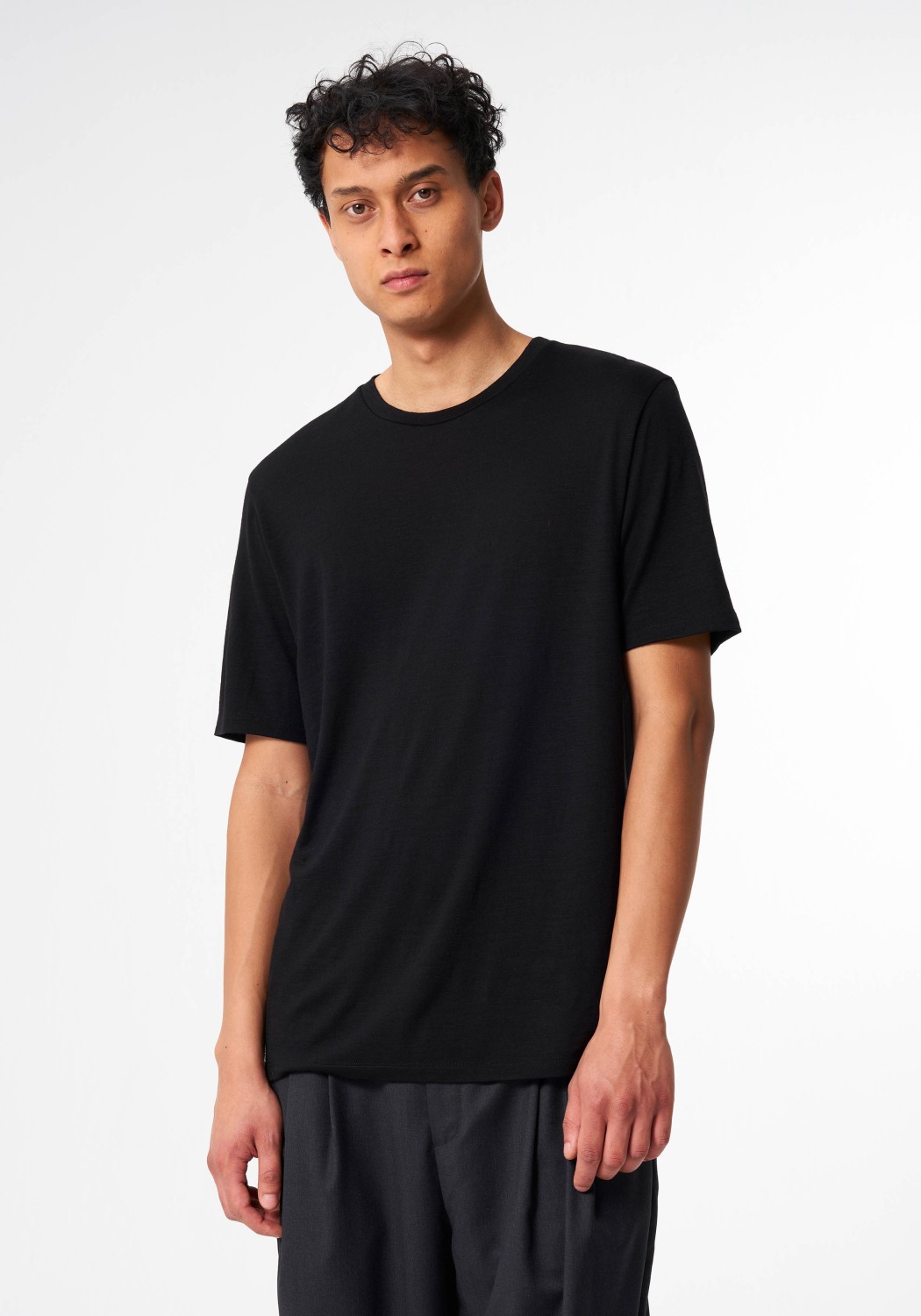 Pinqponq T-Shirt Merino Men Iconic Sheep Black