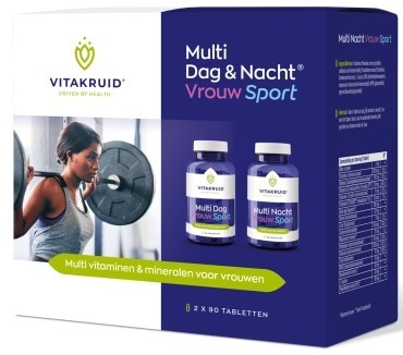 Vitakruid Multi Dag & Nacht Vrouw Sport 2x 90 Tabletten