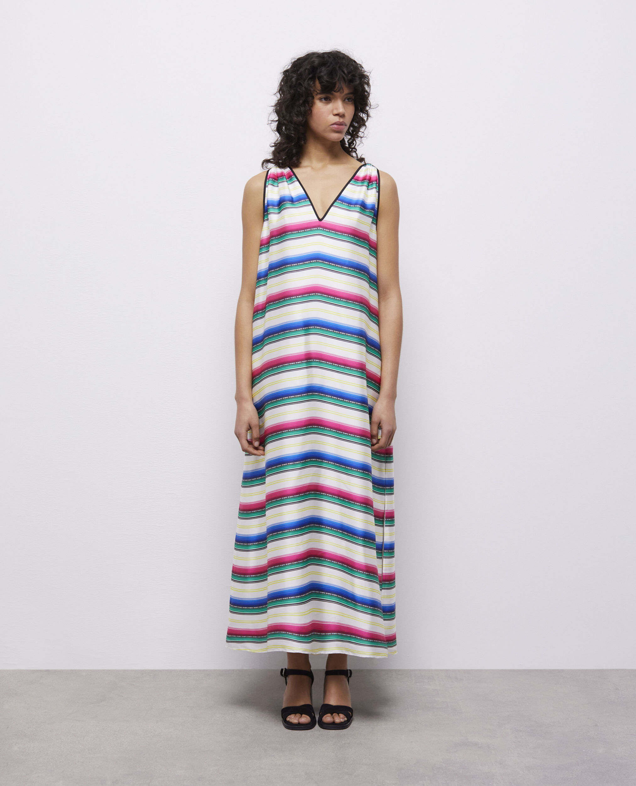 Robe longue imprimée