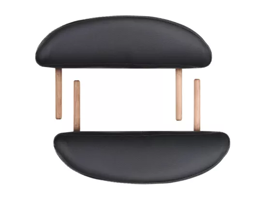 Table de massage pliable noire 194 x 70 x 65 cm 02_0001841