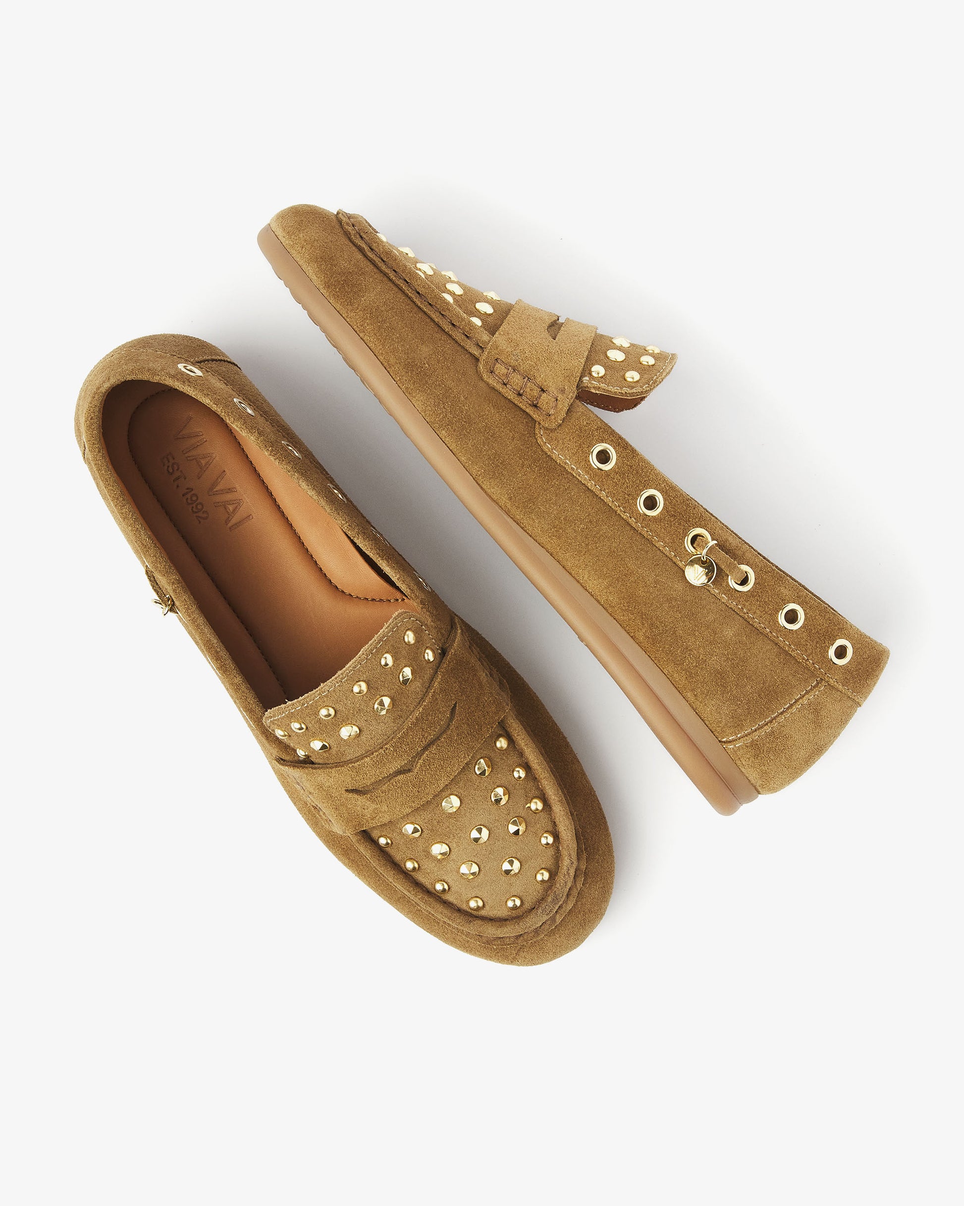 VIA VAI khaki dames loafers June Macy