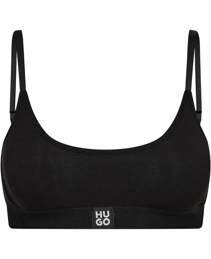 HUGO BRALETTE RIB Black