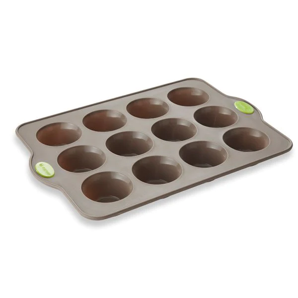 RigiFlex Plaque 12 muffins en silicone structure acier Mathon