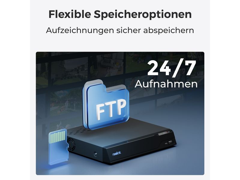 Reolink Netzwerkkamera W430 Smarte 4K UHD Wi-Fi 6 Überwachungskamera mit farbiger Nachtsicht