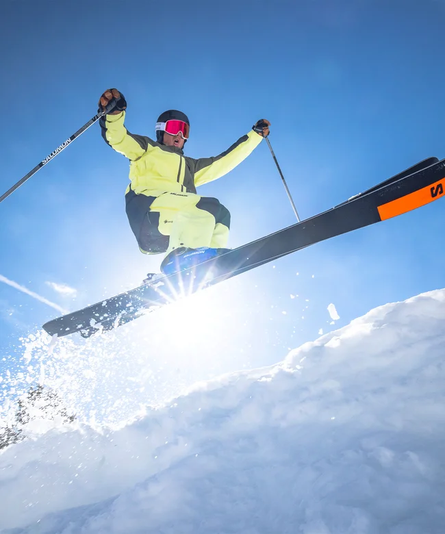 STANCE 84  All Mountain-Ski Unisex Black/NeonOrange/Dove