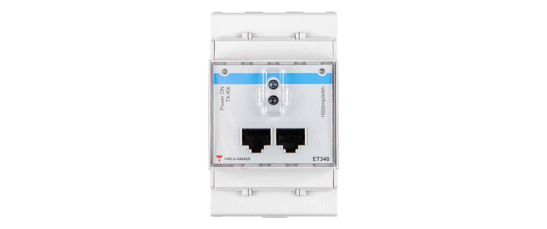 Energiezähler ET340 3 Phase, max. 65A/Phase<br>Energiezähler mit einem RS485 Modbus-Anschluss