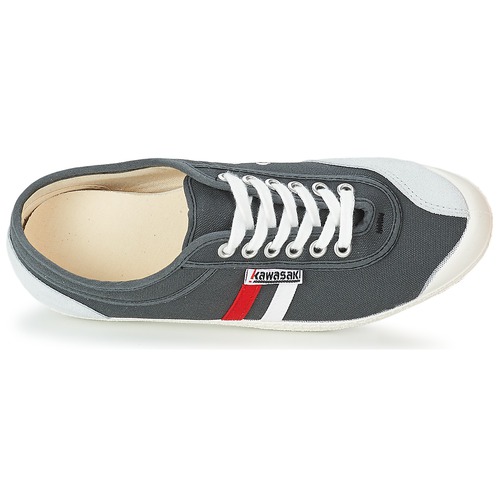 Kawasaki - RETRO CORE - Gris / Rouge / Blanc rayé