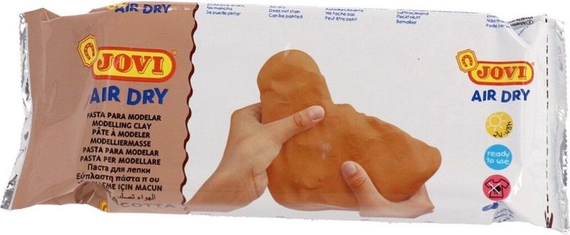 Kinder speelgoed klei 0,5 kilo kleur terracotta - Boetseer/boetseren klei