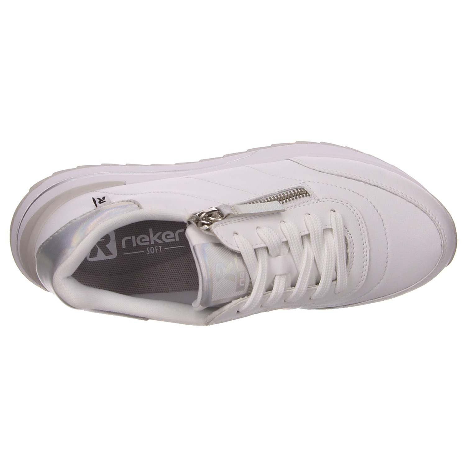 Rieker Sneaker weiß weiss/weiss kombi