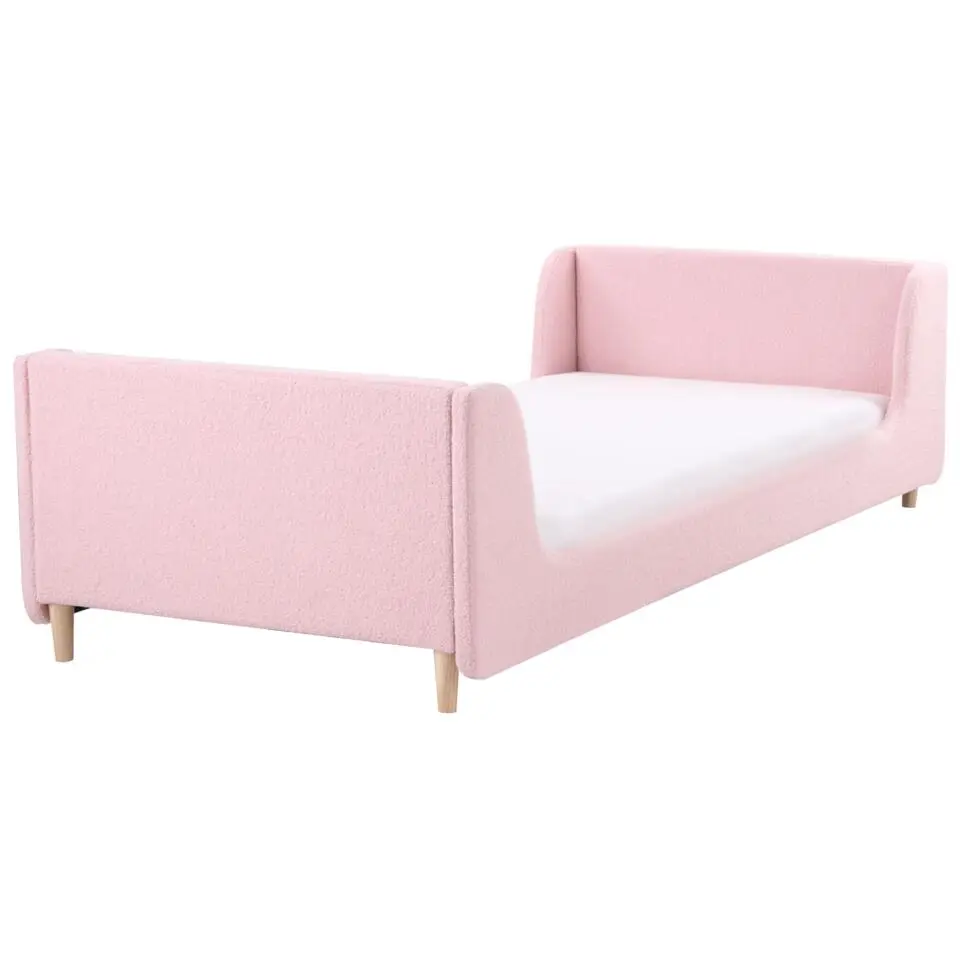 LAYE - Kinderbed - Roze - 90 x 200 cm - Bouclé