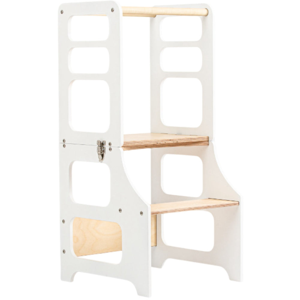 Køb Duck Woodworks Foldbart Læringstårn White