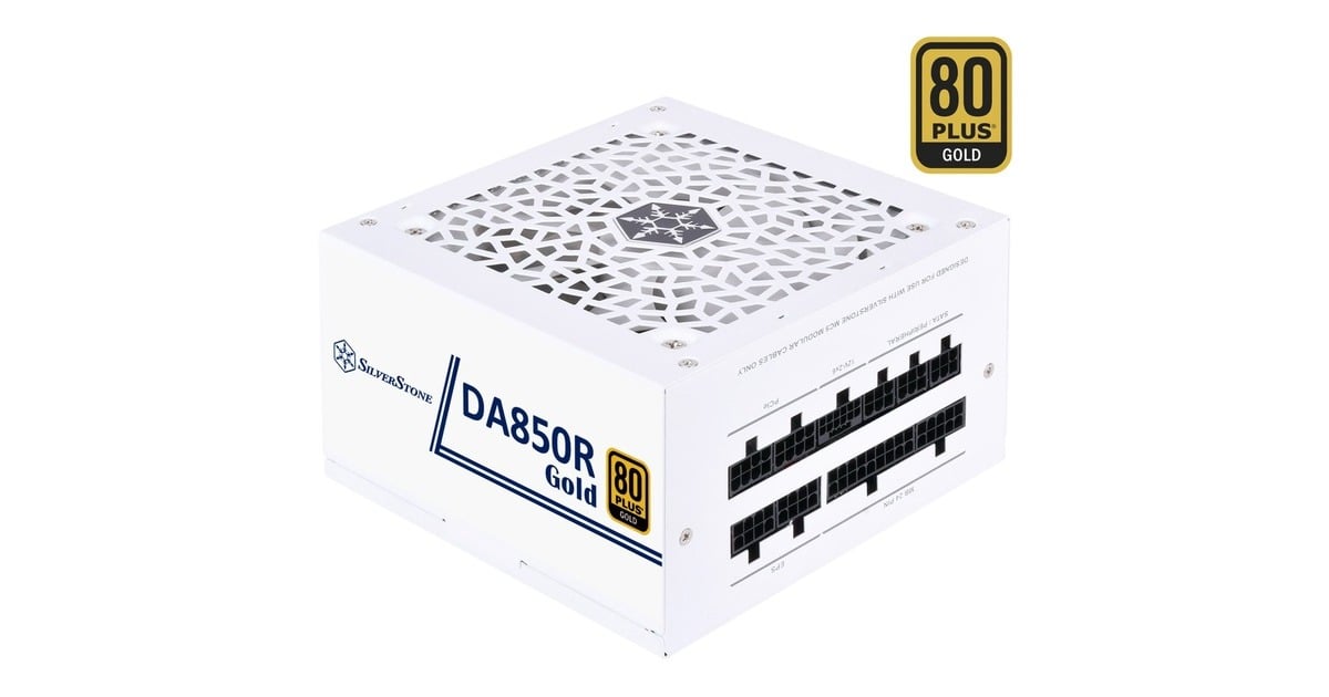 SilverStoneSST-DA850R-GMA-WWW modulaire 850 watt voeding   (Wit, 4x PCIe)
