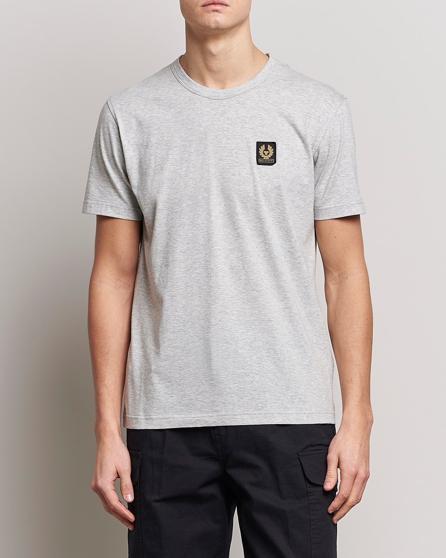 Belstaff Cotton Logo T-Shirt Old Silver Heather