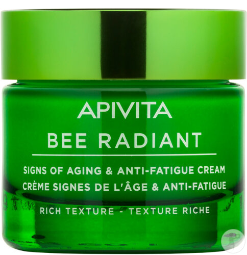 Apivita Bee Radiant Crèmes Signes De L'Âge Et Anti-Fatigue Texture Riche Pot 50ml